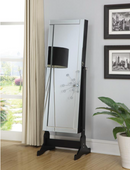 Storage Jewelry Cheval Mirror White