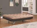 Elise Biscuit Tufted Back Sofa Bed Brown