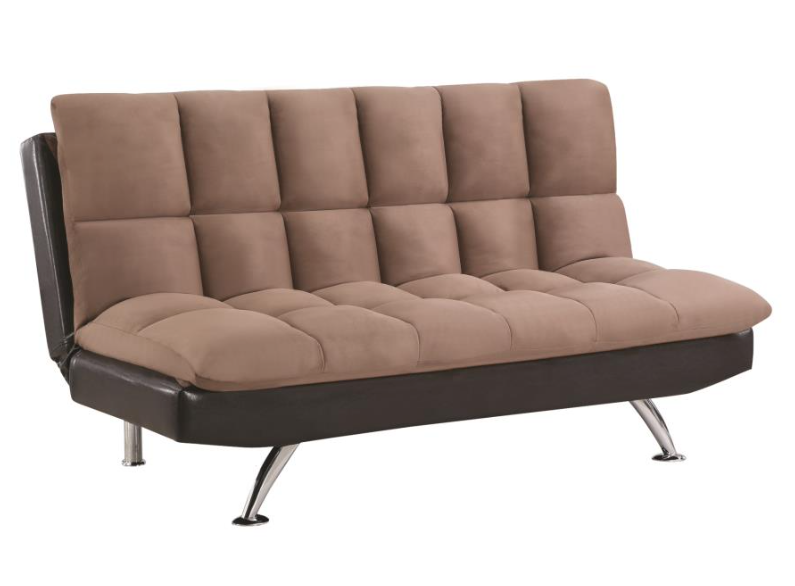 Elise Biscuit Tufted Back Sofa Bed Brown