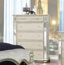 Heidi Eastern King Upholstered Poster Bed Metallic Platinum