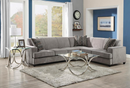 Tess L-Shape Sleeper Sectional Grey