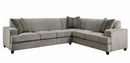 Tess L-Shape Sleeper Sectional Grey