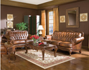 Victoria Rolled Arm Sofa Tri-Tone And Warm Brown