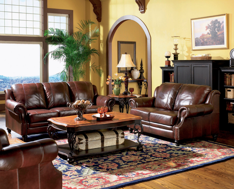 Princeton Rolled Arm Sofa Burgundy