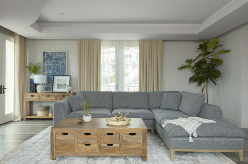 Persia 2-Piece Modular Sectional Grey