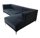 Update your living space with this modern two piece sectional