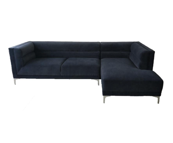 Update your living space with this modern two piece sectional
