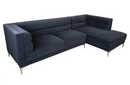 Update your living space with this modern two piece sectional