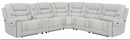 Garnet 6-Piece Modular Power^2 Sectional Light Grey