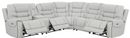 Garnet 6-Piece Modular Power^2 Sectional Light Grey