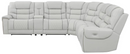 Garnet 6-Piece Modular Power^2 Sectional Light Grey