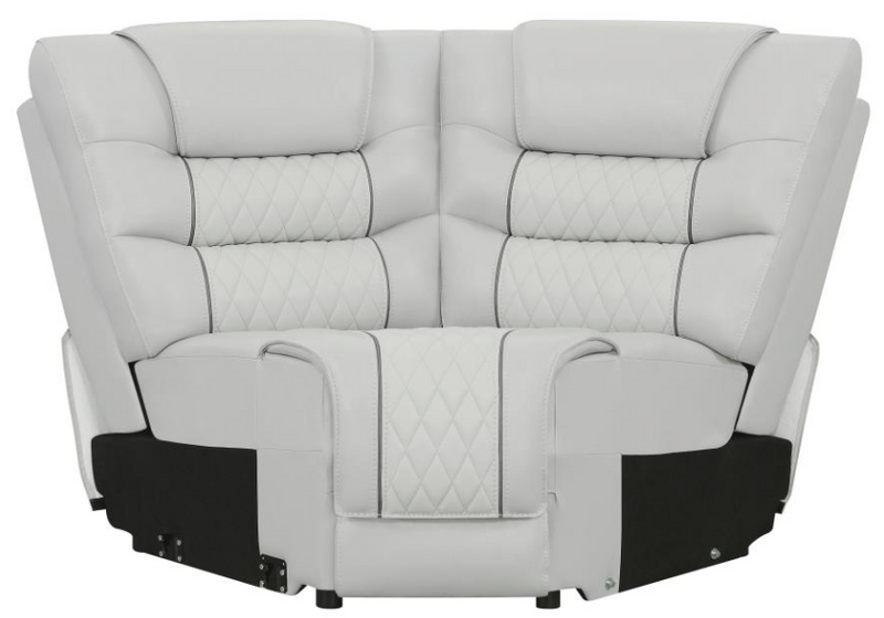 Garnet 6-Piece Modular Power^2 Sectional Light Grey