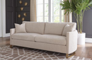 Corliss Upholstered Arched Arms Beige