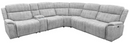 Wagner 6-Piece Modular Power^2 Sectional Light Grey