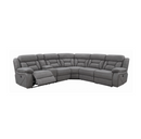 Higgins Four-Piece Upholstered Power Sectional Grey