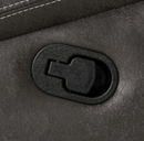 Wyatt Upholstered Motion 3 PC SET With Drop-Down Table Grey