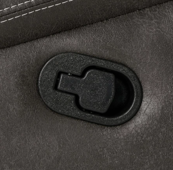 Wyatt Upholstered Motion 3 PC SET With Drop-Down Table Grey