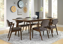 Malone Rectangular Dining Table Dark Walnut
