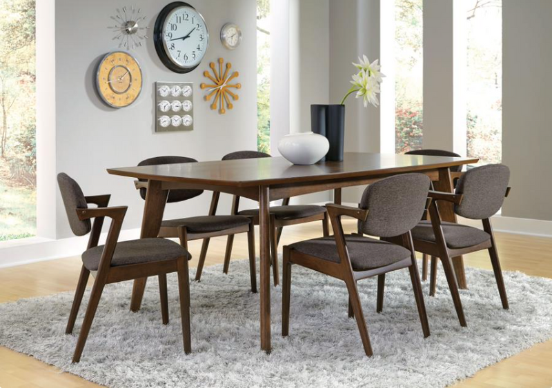 Malone Rectangular Dining Table Dark Walnut