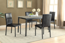Garza Rectangular Dining Table Black