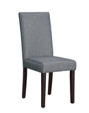 Dining Set With Upholstered Chairs Matte Black And Grey. 5 PC SET