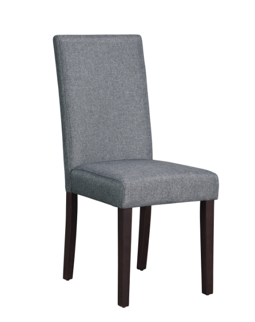 Dining Set With Upholstered Chairs Matte Black And Grey. 5 PC SET