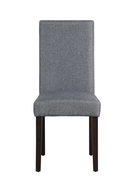 Dining Set With Upholstered Chairs Matte Black And Grey. 5 PC SET