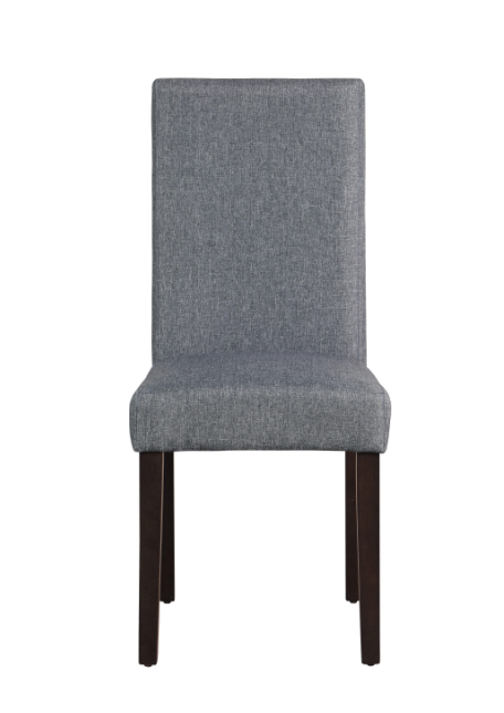 Dining Set With Upholstered Chairs Matte Black And Grey. 5 PC SET