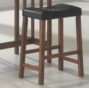 Counter Height Set Nut Brown. 3-Piece