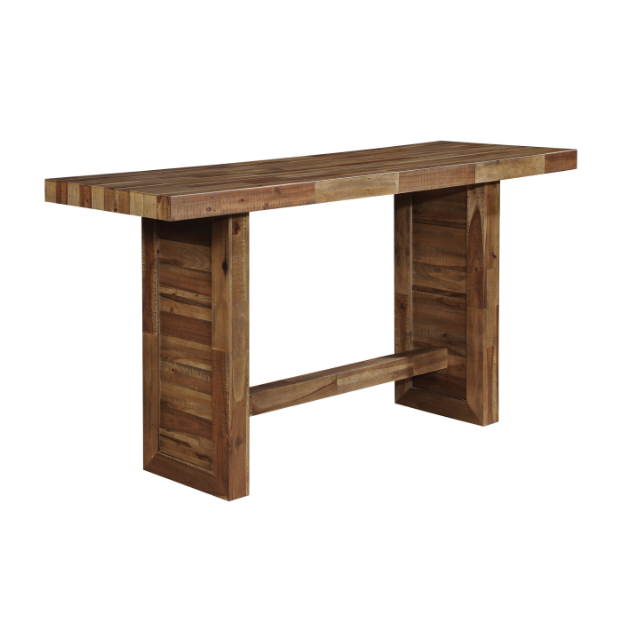 Rectangular Bar Table Varied Natural. 5 PC Set