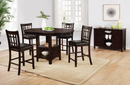 Lavon Oval Counter Height Table Espresso. 5 PC SET
