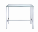 Bar Table With Glass Top Chrome