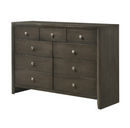 Serenity Queen Panel Bed Mod Grey