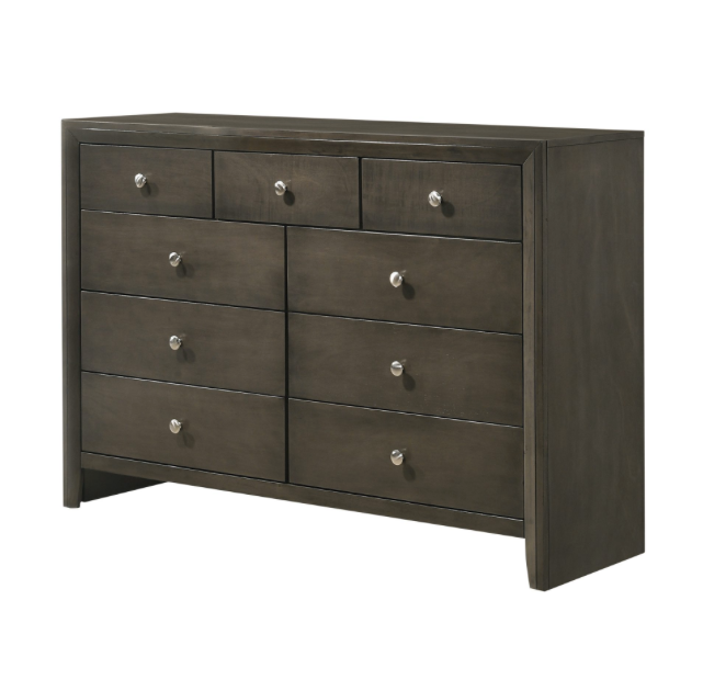 Serenity Queen Panel Bed Mod Grey