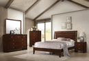 Serenity Queen Panel Bed Rich Merlot