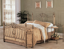 Sydney Queen Bed Antique Brushed Gold