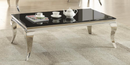 Rectangular Coffee Table Chrome And Black