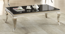 Rectangular Coffee Table Chrome And Black