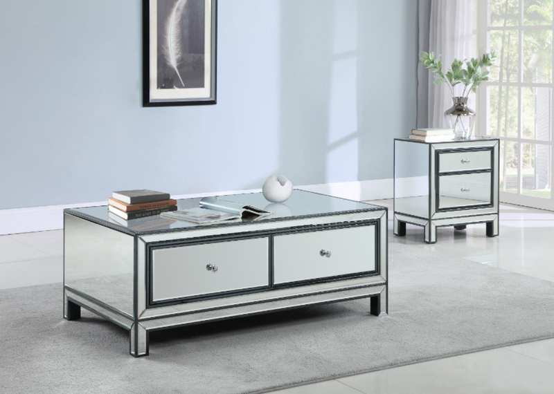 Coffee Table Black Titanium And Silver