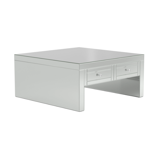 Square Coffee Table Silver