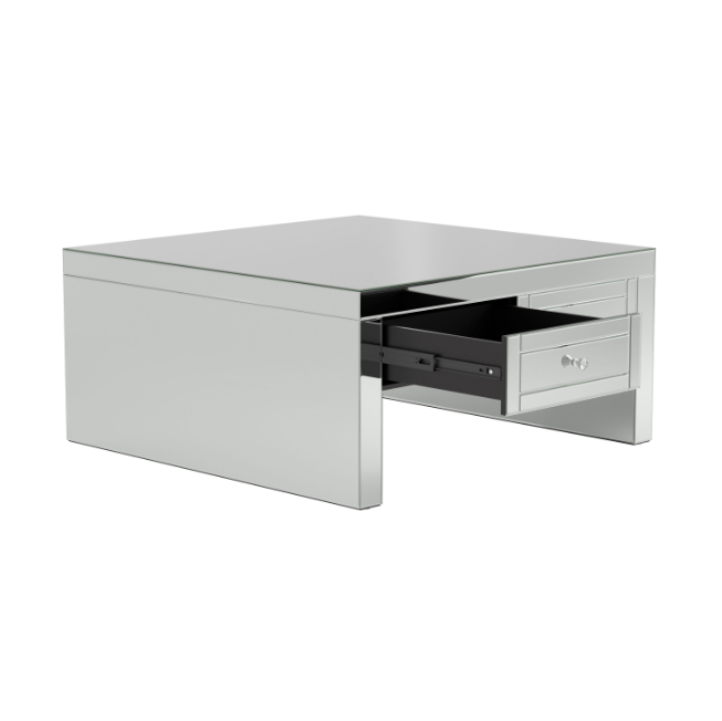 Square Coffee Table Silver