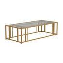 Eastbrook Metal Frame Coffee Table Matte Brass