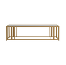 Eastbrook Metal Frame Coffee Table Matte Brass