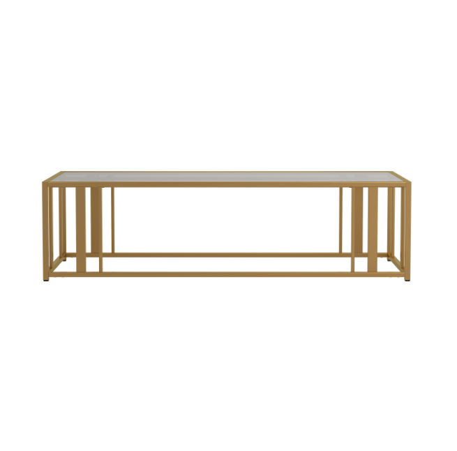 Eastbrook Metal Frame Coffee Table Matte Brass