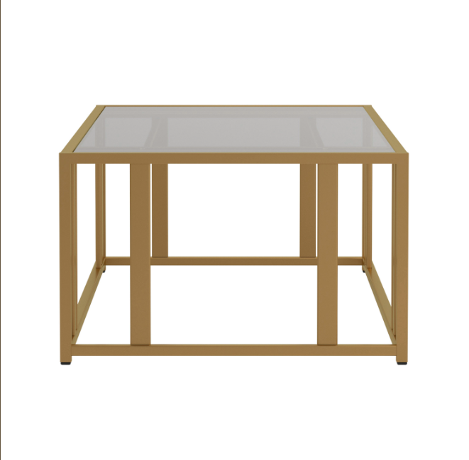 Eastbrook Metal Frame Coffee Table Matte Brass