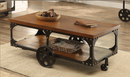 Roy Coffee Table With Casters Rustic Brown. 3 PC SET