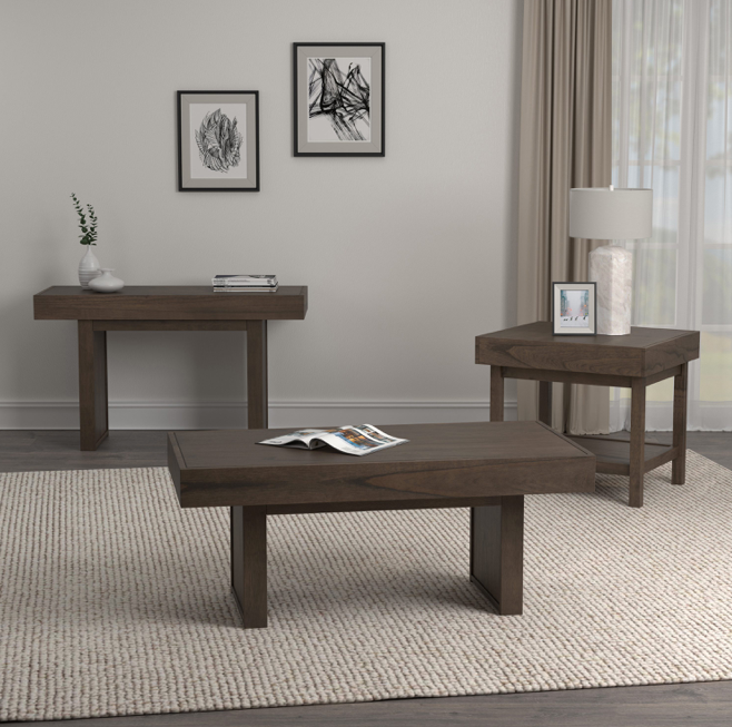 Rectangle Coffee Table With Hidden Storage Wheat Brown