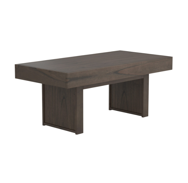 Rectangle Coffee Table With Hidden Storage Wheat Brown