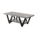 Higgins V-Shaped Coffee Table Black And Antique Grey