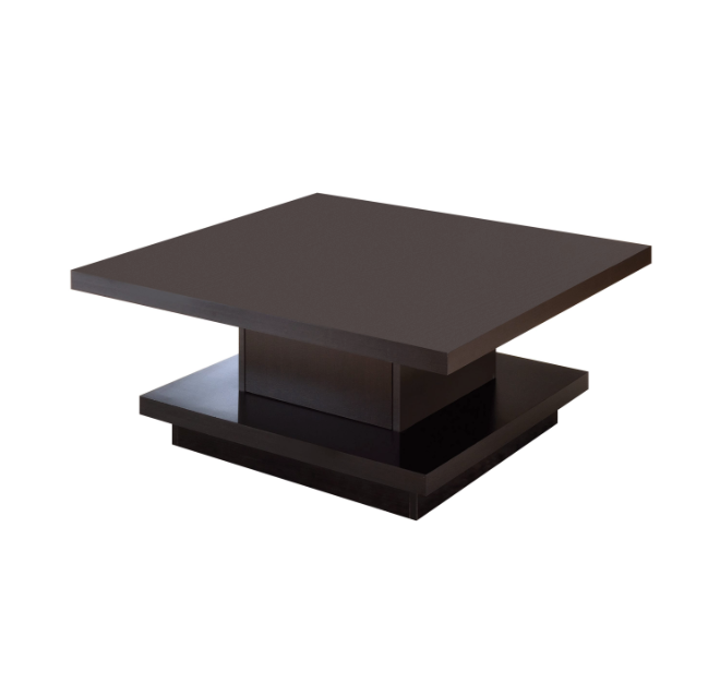 Pedestal Square Coffee Table Cappuccino.